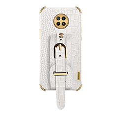 Funda Lujo Cuero Carcasa XD1 para Xiaomi Redmi Note 9 5G Blanco