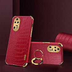 Funda Lujo Cuero Carcasa XD2 para Huawei P50 Rojo