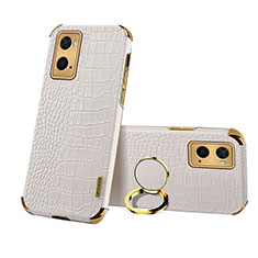 Funda Lujo Cuero Carcasa XD2 para Oppo A36 Blanco