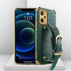 Funda Lujo Cuero Carcasa XD2 para Realme 9 Pro 5G Verde