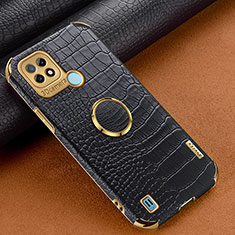 Funda Lujo Cuero Carcasa XD2 para Realme C21 Negro