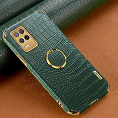 Funda Lujo Cuero Carcasa XD2 para Realme Q3 5G Verde