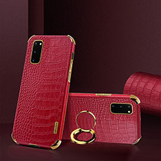 Funda Lujo Cuero Carcasa XD2 para Samsung Galaxy S20 Rojo