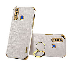 Funda Lujo Cuero Carcasa XD2 para Vivo iQOO U3 4G Blanco