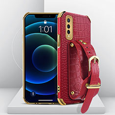 Funda Lujo Cuero Carcasa XD2 para Vivo Y70S 5G Rojo