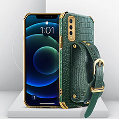 Funda Lujo Cuero Carcasa XD2 para Vivo Y70S 5G Verde