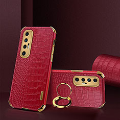 Funda Lujo Cuero Carcasa XD2 para Xiaomi Mi 10S 5G Rojo