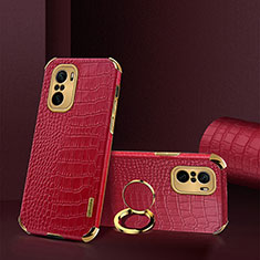 Funda Lujo Cuero Carcasa XD2 para Xiaomi Mi 11i 5G Rojo
