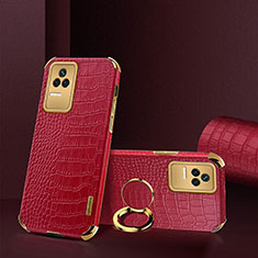 Funda Lujo Cuero Carcasa XD2 para Xiaomi Redmi K50 5G Rojo