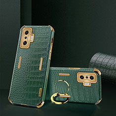 Funda Lujo Cuero Carcasa XD2 para Xiaomi Redmi K50 Gaming 5G Verde