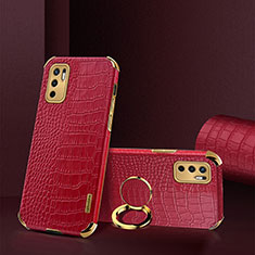 Funda Lujo Cuero Carcasa XD2 para Xiaomi Redmi Note 10T 5G Rojo