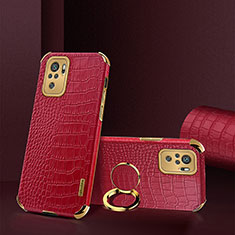 Funda Lujo Cuero Carcasa XD2 para Xiaomi Redmi Note 11 SE India 4G Rojo