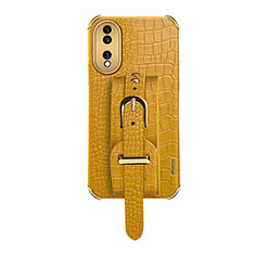 Funda Lujo Cuero Carcasa XD3 para Huawei Honor 70 5G Amarillo