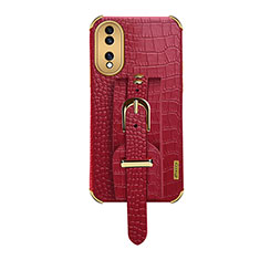 Funda Lujo Cuero Carcasa XD3 para Huawei Honor 70 5G Rojo