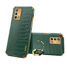 Funda Lujo Cuero Carcasa XD3 para Oppo A74 4G Verde