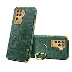 Funda Lujo Cuero Carcasa XD3 para Oppo F19 Pro Verde