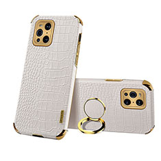 Funda Lujo Cuero Carcasa XD3 para Oppo Find X3 5G Blanco