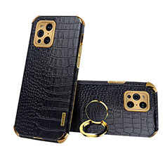 Funda Lujo Cuero Carcasa XD3 para Oppo Find X3 Pro 5G Negro