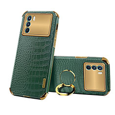 Funda Lujo Cuero Carcasa XD3 para Oppo K9 Pro 5G Verde