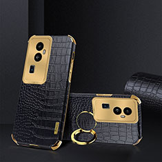 Funda Lujo Cuero Carcasa XD3 para Oppo Reno10 Pro+ Plus 5G Negro