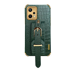 Funda Lujo Cuero Carcasa XD3 para Realme 9 Pro 5G Verde