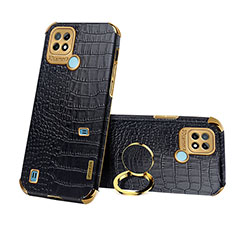 Funda Lujo Cuero Carcasa XD3 para Realme C21 Negro