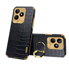 Funda Lujo Cuero Carcasa XD3 para Realme C51 Negro