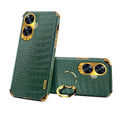 Funda Lujo Cuero Carcasa XD3 para Realme C55 Verde