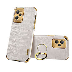 Funda Lujo Cuero Carcasa XD3 para Realme Narzo 50A Prime Blanco