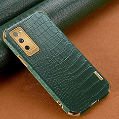 Funda Lujo Cuero Carcasa XD3 para Samsung Galaxy S20 FE (2022) 5G Verde