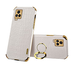 Funda Lujo Cuero Carcasa XD3 para Vivo iQOO 7 Legend 5G Blanco