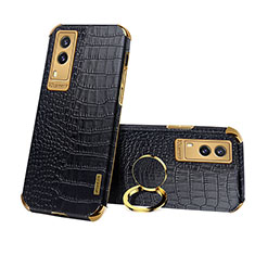 Funda Lujo Cuero Carcasa XD3 para Vivo V21e 5G Negro