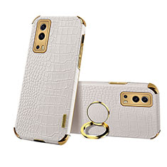 Funda Lujo Cuero Carcasa XD3 para Vivo Y72 5G Blanco