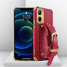 Funda Lujo Cuero Carcasa XD4 para Realme 10 Pro 5G Rojo