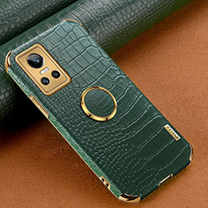 Funda Lujo Cuero Carcasa XD4 para Realme GT Neo3 5G Verde