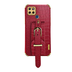 Funda Lujo Cuero Carcasa XD4 para Realme Q2i 5G Rojo