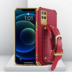 Funda Lujo Cuero Carcasa XD4 para Realme Q3i 5G Rojo