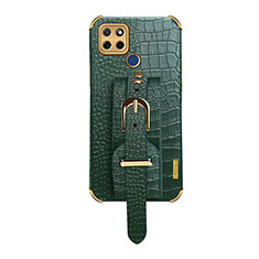 Funda Lujo Cuero Carcasa XD4 para Realme V3 5G Verde