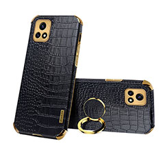 Funda Lujo Cuero Carcasa XD4 para Vivo iQOO U3x 5G Negro