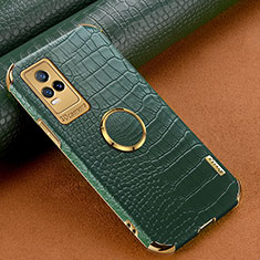 Funda Lujo Cuero Carcasa XD4 para Vivo V21e 4G Verde