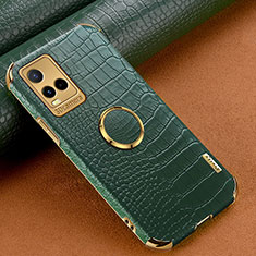 Funda Lujo Cuero Carcasa XD4 para Vivo Y21t Verde