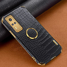 Funda Lujo Cuero Carcasa XD4 para Vivo Y31 (2021) Negro