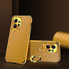 Funda Lujo Cuero Carcasa XD4 para Xiaomi Redmi Note 12 4G Amarillo