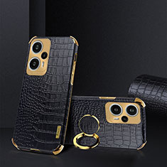 Funda Lujo Cuero Carcasa XD4 para Xiaomi Redmi Note 12 Turbo 5G Negro