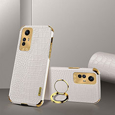 Funda Lujo Cuero Carcasa XD4 para Xiaomi Redmi Note 12S Blanco