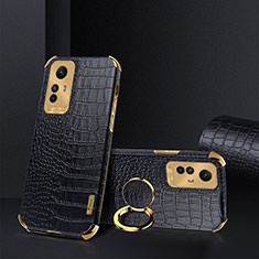 Funda Lujo Cuero Carcasa XD4 para Xiaomi Redmi Note 12S Negro