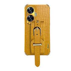 Funda Lujo Cuero Carcasa XD5 para Realme C55 Amarillo