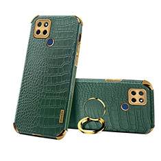 Funda Lujo Cuero Carcasa XD5 para Realme Q2i 5G Verde