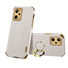 Funda Lujo Cuero Carcasa XD5 para Realme Q5 5G Blanco