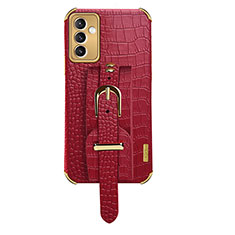 Funda Lujo Cuero Carcasa XD5 para Samsung Galaxy A82 5G Rojo